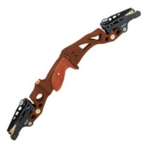 Gillo GT 21" Formula Recurve Riser, recurve archery, competitive archery, precision archery equipment, aluminum riser, customizable archery riser, ergonomic grip, advanced archery technology, durable archery gear, lightweight archery riser, barebow archery, hunting riser, formula limb compatible, stabilizer mounting points, modern archery design, high-performance riser, archery accuracy, sleek archery riser, adjustable archery riser.